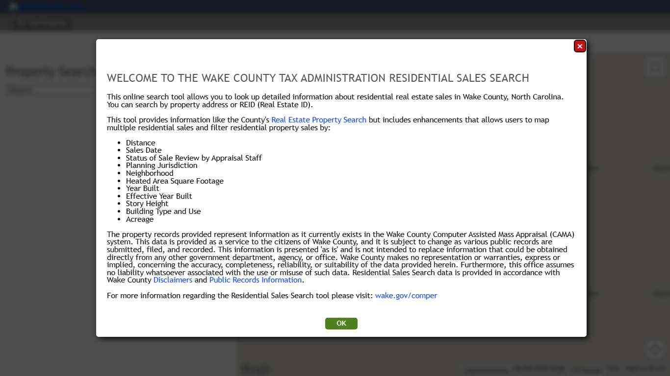 COMPER Comparable Sales Search